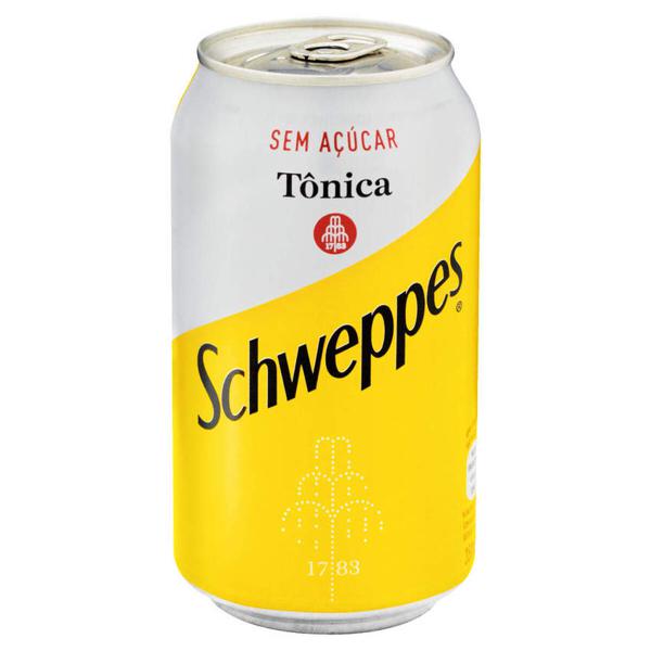 Água Tônica Schweppes Sem Açúcar Lata 350ml - Delivery de Bebidas em Cabo Frio - Biruli