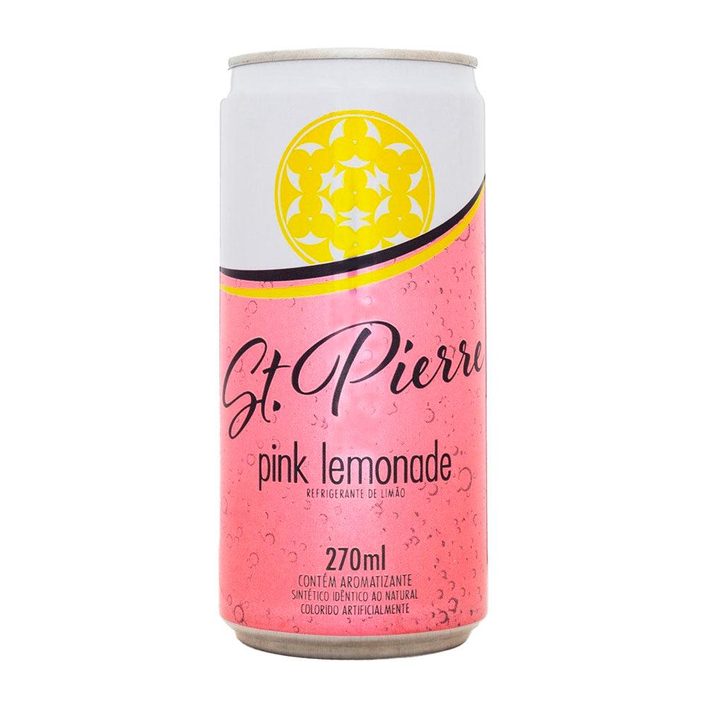Água Tônica St Pierre Pink Lemonade Lata 270ml - Delivery de Bebidas em Cabo Frio - Biruli