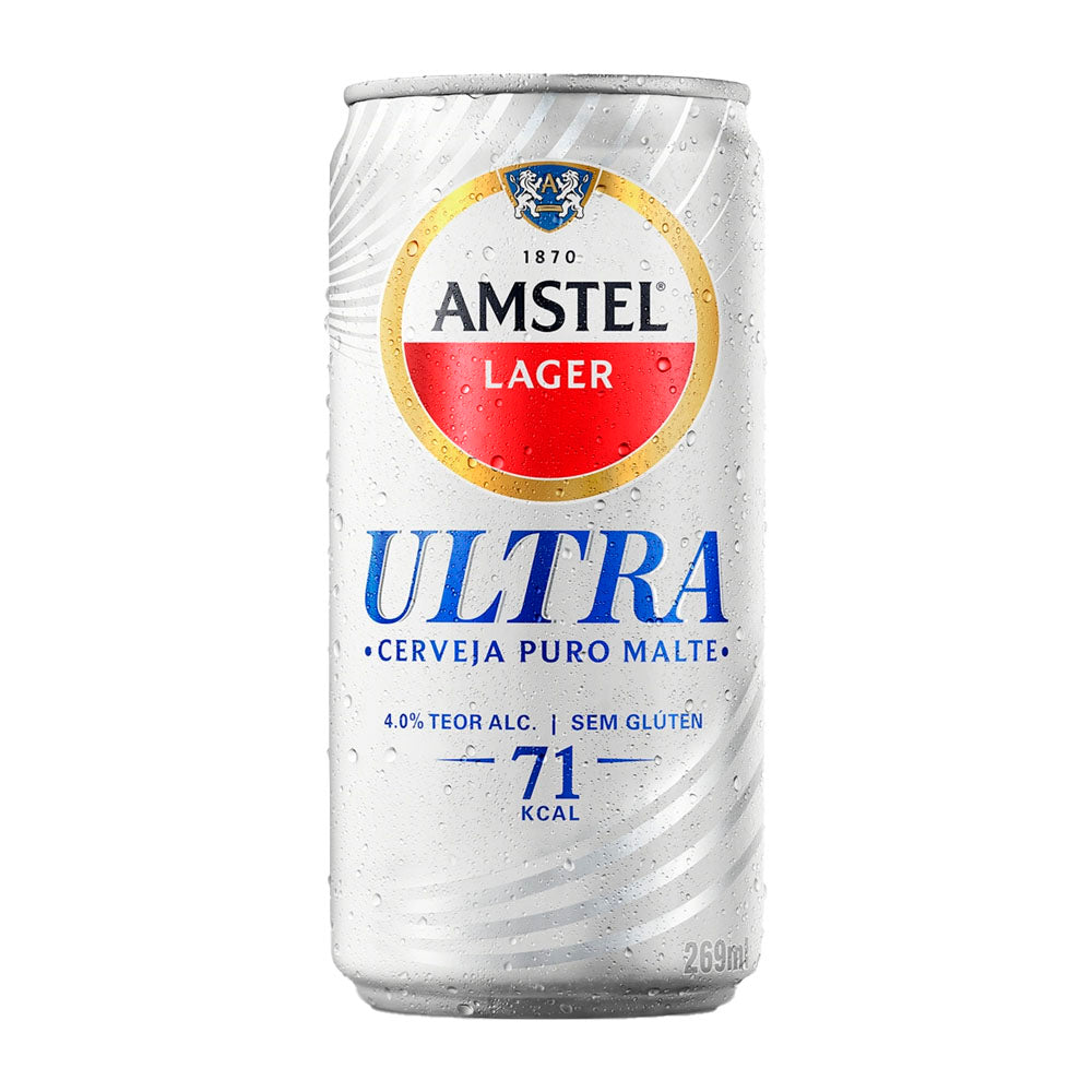 Cerveja Amstel Ultra Lata 269ml - Delivery de Bebidas em Cabo Frio - Biruli