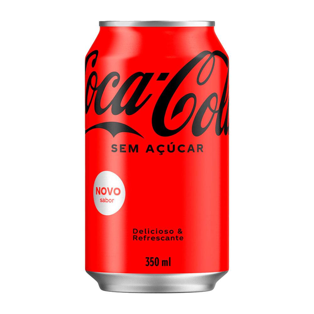 Coca Cola sem Açúcar Lata 350ml - Delivery de Bebidas em Cabo Frio - Biruli