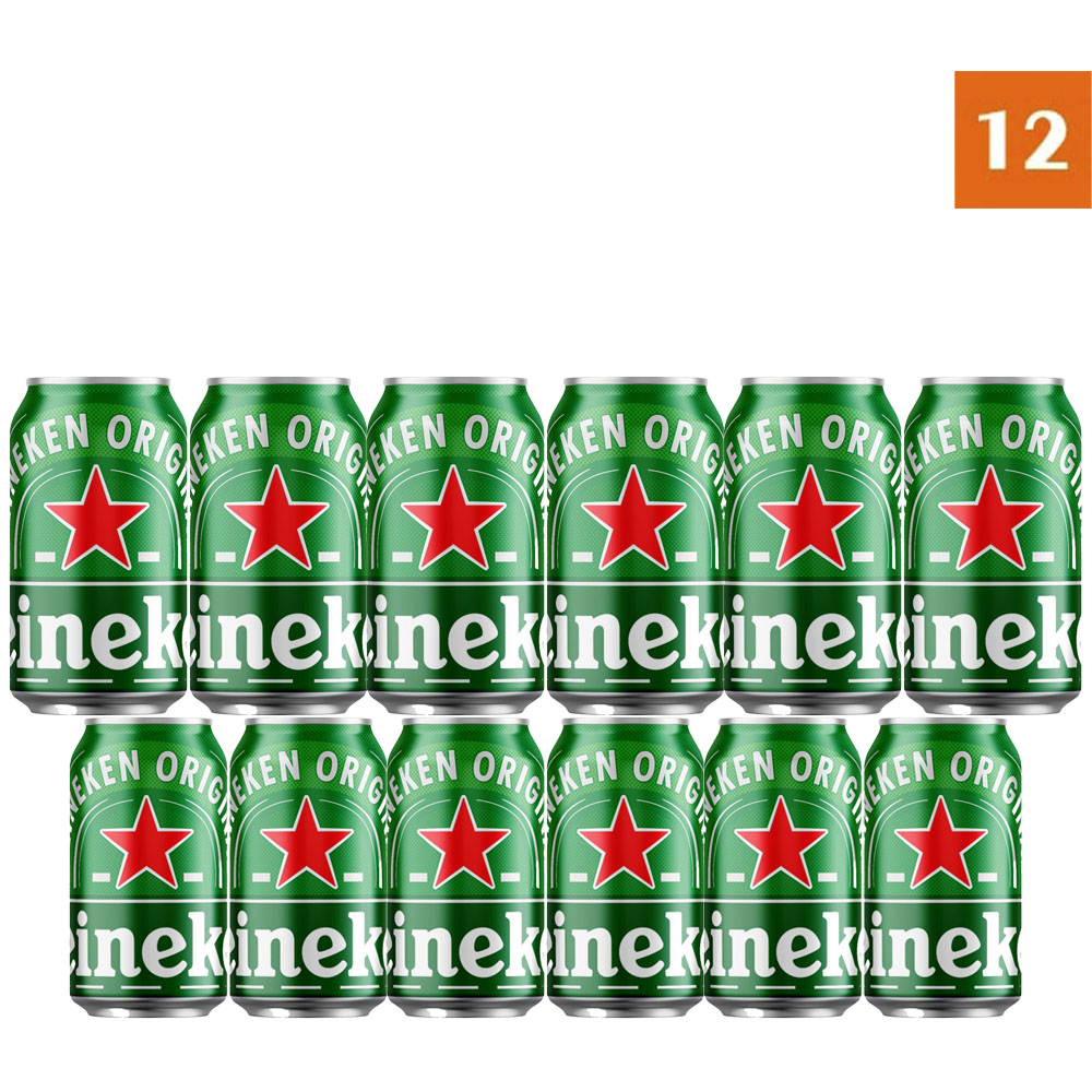 Pack 12 unidades de Cerveja Heineken Lata 350ml - Delivery de Bebidas em Cabo Frio - Biruli