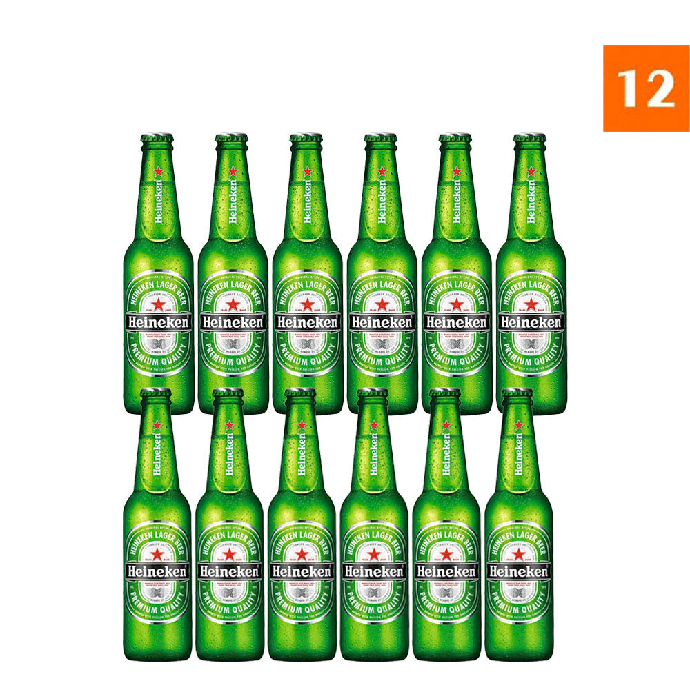 Pack 12 Unidades de Cerveja Heineken Long Neck 330ml - Delivery de Bebidas em Cabo Frio - Biruli