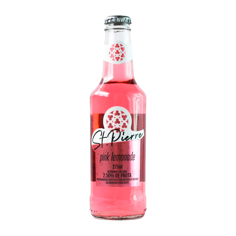 Refrigerante St Pierre Pink Lemonade 275ml - Delivery de Bebidas em Cabo Frio - Biruli
